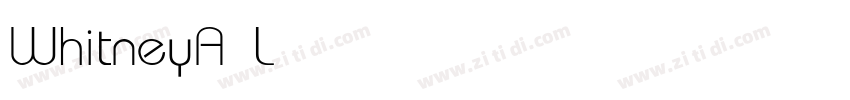 WhitneyA Light字体转换
